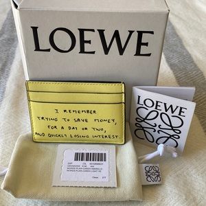 Authentic LOEWE Amarillo Card Holder